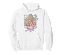 Looney Tunes Back off Felpa con Cappuccio, Unisex per Adulti, Bianco, L