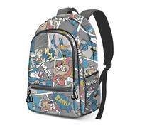 Looney Tunes Batman Comic-Zaino Fight FAN 2.0, Multicolore, 31 x 44 cm, Capacità 24 L
