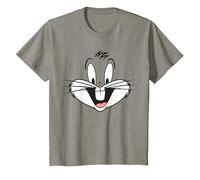 Looney Tunes Bugs Bunny Big Face Maglietta, Bambini, Ardesia, 6 Anni