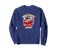 Looney Tunes Bugs Bunny What's Up Doc Felpa, Unisex per Adulti, Navy, S
