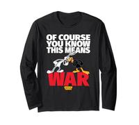 Looney Tunes Bugs Daffy This Means War Maglia a Manica