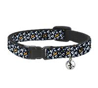 Looney Tunes Cat Collar, Breakaway Collar with Bell, Daffy Duck Expression and E