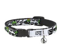 Looney Tunes Cat Collar, Breakaway Collar with Bell, Marvin The Martian Faces St