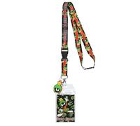Looney Tunes Cordino Marvin reversibile Breakaway ID cordino porta badge con Marvin The Martian 4,4 cm ciondolo in gomma