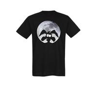 Looney Tunes Coyote Moonlight - Maglietta da uomo, colore: Nero, Coyotemoonlight-nero, XL