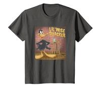 Looney Tunes Daffy Duck Lil' Wise Quacker Maglietta, Bambini, Asfalto, 10 Anni