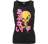 Looney Tunes G058-Tops-Sleeveless T-Shirt, Black, XL Donna