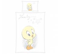 Herding Set di Biancheria da Letto, Looney Tunes, Federa 40 x 60 cm con Design Reversibile, Copripiumino 100 x 135 cm, Con Chiusura a Bottoni, 100% Cotone