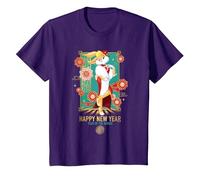 Looney Tunes Lola Bunny Year of The Rabbit Maglietta, Bambini, Viola, 12 Anni