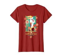 Looney Tunes Lola Bunny Year of The Rabbit Maglietta, Donna, Mirtillo Rosso, S