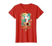Looney Tunes Lola Bunny Year of The Rabbit Maglietta, Donna, Rosso, M