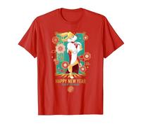 Looney Tunes Lola Bunny Year of The Rabbit Maglietta, Uomo, Rosso, S