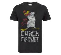 Looney Tunes - Maglietta Chick Magnet con Garlo Gallo - Uomo (NS4426)