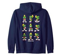 Looney Tunes Marvin The Martian Character Poses Felpa con Cappuccio