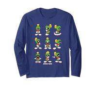 Looney Tunes Marvin The Martian Character Poses Maglia a Manica