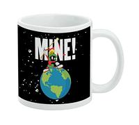 Looney Tunes Marvin the Martian Mine - Tazza da caffè in ceramica, idea regalo per caffè, tè e bevande calde, 311,8 g, colore: bianco