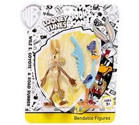 Looney Tunes NJ Croce, set di 2 figure flessibili coyote e correzioni, multicolore (NJC00LT4807)