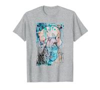 Looney Tunes Painting Porky Maglietta, Uomo, Grigio Melange, 4XL