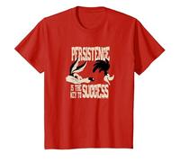 Looney Tunes Persistence Maglietta, Bambini, Rosso, 8 Anni