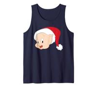 Looney Tunes Porky Pig Santa Hat Canotta
