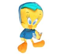 Looney Tunes - Pupazzo di peluche con titti, maglione blu, 31 cm