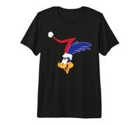 Looney Tunes Road Runner Santa Hat Maglietta Premium