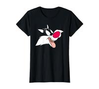 Looney Tunes Sylvester Face Maglietta, Donna, Nero, S