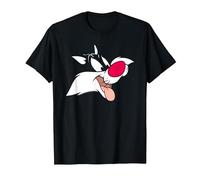 Looney Tunes Sylvester Face Maglietta, Uomo, Nero, M