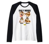 Looney Tunes Taz Daily Moods Maglia con Maniche Raglan