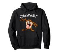 Looney Tunes That's all Folks Taz Dark Felpa con Cappuccio