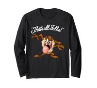 Looney Tunes That's all Folks Taz Dark Maglia a Manica