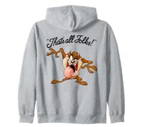 Looney Tunes That's all Folks Taz Light Felpa con Cappuccio