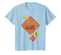 Looney Tunes The Road Runner Road Sign Maglietta, Bambini, Celeste, 8 Anni