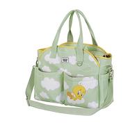 Looney Tunes Tweety (Titti) Clouds-Borsa per Passeggino Mommy, Verde, 44 x 32 cm
