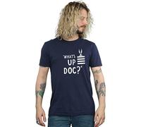 Looney Tunes What's Up Doc Maglietta Bugs Bunny A Strisce Uomo (BI1360)