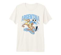 Looney Tunes Wile E Coyote Argentina Soccer Calcio Maglietta Premium