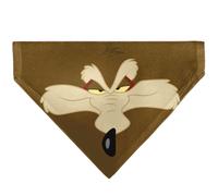 Looney Tunes Wile E Coyote Face Close Up Brown Slip On Collar Bandana Only