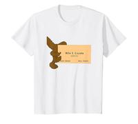Looney Tunes Wile E. Coyote Genius Maglietta, Bambini, Bianco, 12 Anni