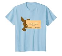 Looney Tunes Wile E. Coyote Genius Maglietta, Bambini, Celeste, 8 Anni