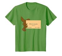 Looney Tunes Wile E. Coyote Genius Maglietta, Bambini, Erba, 8 Anni