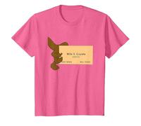 Looney Tunes Wile E. Coyote Genius Maglietta, Bambini, Rosa mélange, 12 Anni