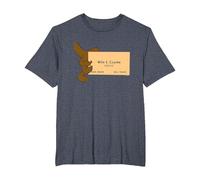 Looney Tunes Wile E. Coyote Genius Maglietta, Uomo Taglie Grandi, Pervinca, 3X Tall