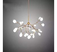 loonju Heracleum ramo di albero lampadario Soggiorno Camera da letto Cucina Sala da pranzo salone di lustro di illuminazione Art Decor lampada dell'interno a sospensione, bianco caldo, bronzo