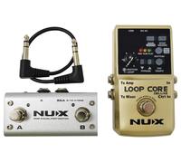 Loop Core Deluxe Looper Pedale & NMP-2 Doppio Piede Interruttore Pacchetto -
