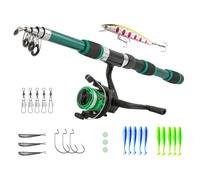 Loop da e bobina per canna da | 1,8 m Combo telescopico per bobina da - Kit di pesce principiante Set di avviamento, attrezzatura per pesci per la per i giovani p