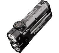 LOOP GEAR SK05 Pro - Torcia a LED piatta con power bank da 8000 mAh, torcia laterale combina proiettore e faretto, 4360 lumen alti, ricaricabile, coda magnetica, IP68, perfetta per campeggio, attività