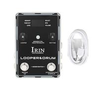 Looper Pedal Drum Machine Stereo Chitarra Registratore Pedale Con Schermo Chitarra Elettrica Pedale Effettuatore Facile da Usare Looper Drum Machine Pedale Per Chitarra Elettrica 100 Ritmi di Batteria