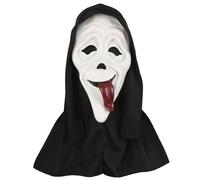 LOOPES Ghostface Maschera Halloween Maschera Spaventosa Fantasma in Lattice Scream per Urlo Accessori Halloween Raccapricciante Carnevale Festa Cosplay