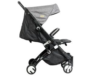 Looping - Looping SQUIZZ 3 - Passeggino compatto per neonato, pieghevole, 1 mano (Intense Grey)