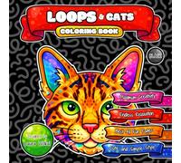 LOOPS & Cats Coloring Book: Endless Relaxation with Cute and Simple Cartoon Style